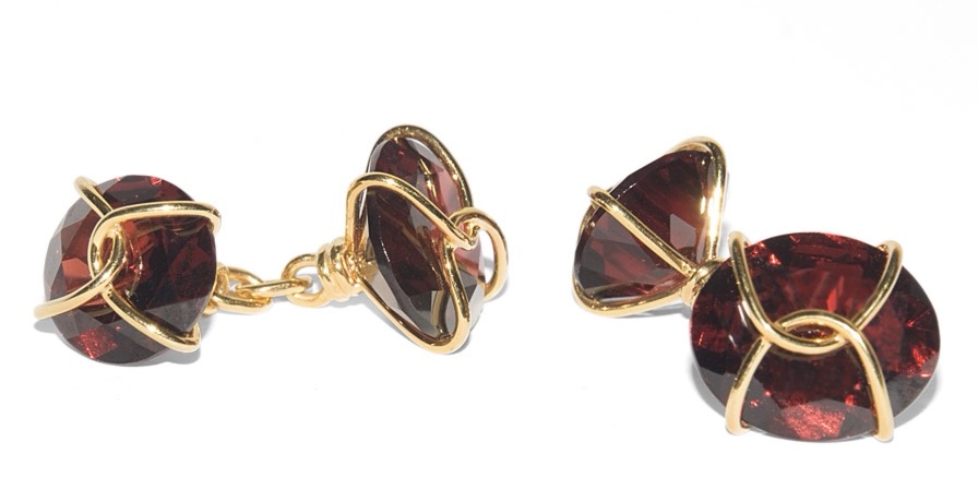 Hessonite Garnet Cufflinks