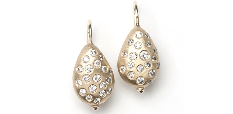 Golden Teardrop Earrings