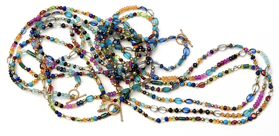 Signature Mosaic Triple Wrap Necklace